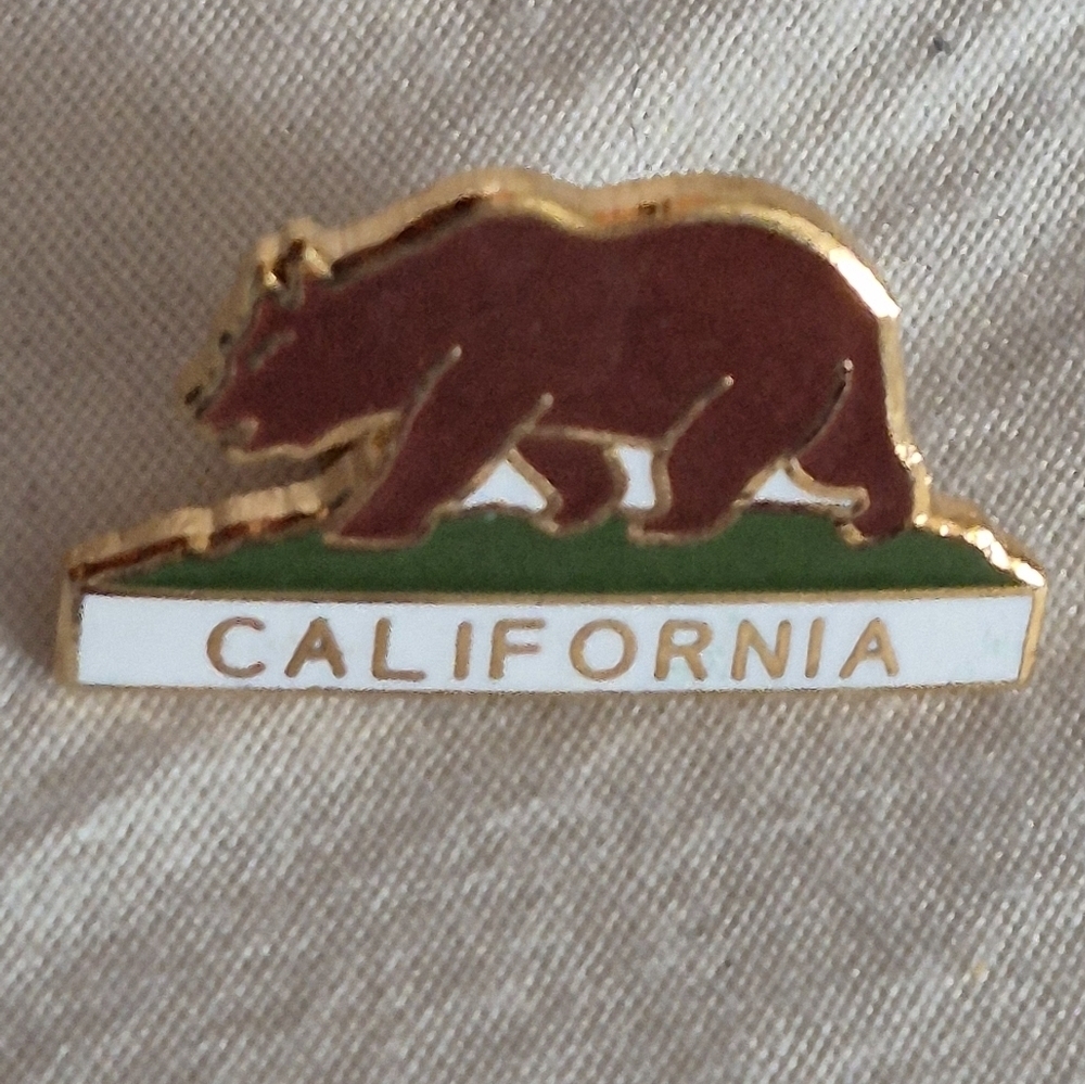 California Bear Enamel Pin